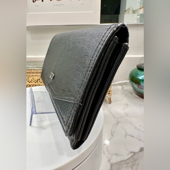 Vintage Roxy - Black Faux Leather Snap-Close Wallet - VGVC - Picture 14 of 17